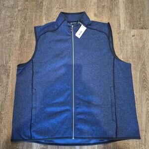 Cutter & Buck Men’s Full Zip Fleece Vest XXXL Blue NWT